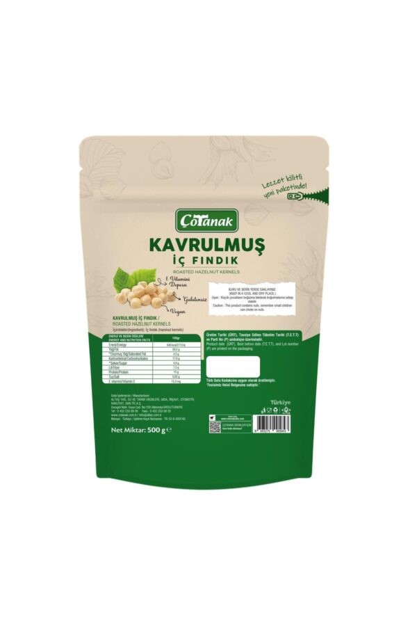 Çotanak 500 gr Kavrulmuş Iç Fındık - Görsel 2